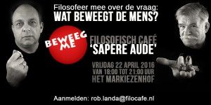 Wat beweegt de mens? - Filosofisch café Sapere aude